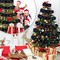 99 ft Total 3 Pcs Christmas Pre Lighted Tinsel Garland (Black)